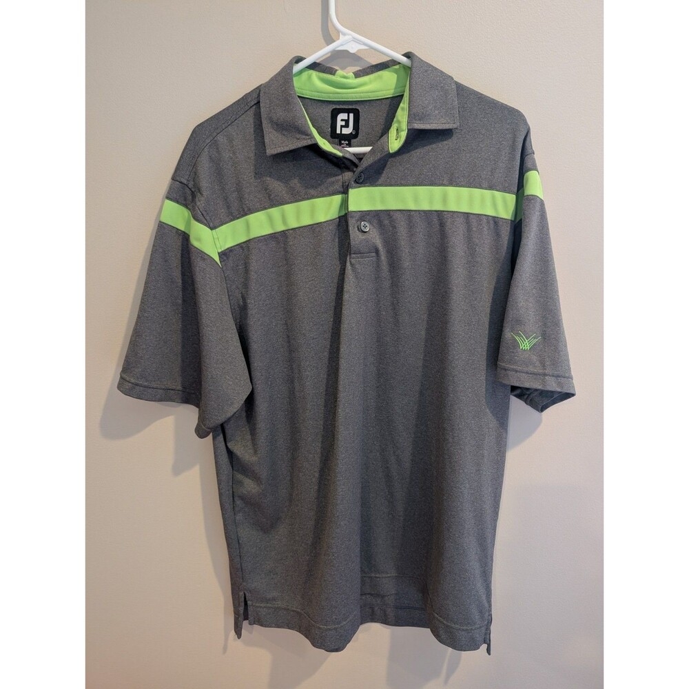 EUC FOOTJOY MEN'S Large GOLF SHIRT Performance Outdoor Office Casual Business